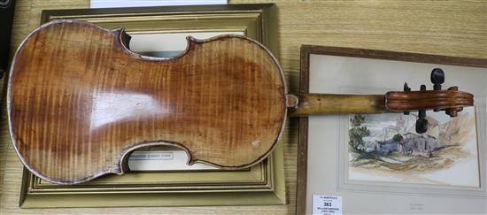 An early 20th century cased violin